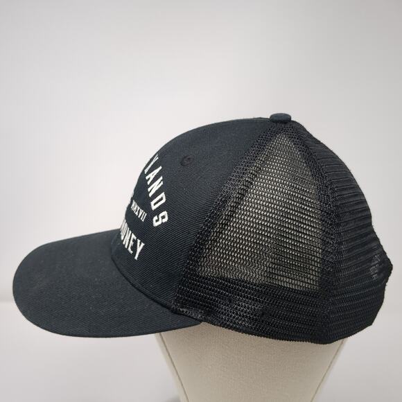 Dirty Hands Clean Money Snapback Trucker Hat Black One Size Mesh Back Troll Co. - Picture 3 of 10